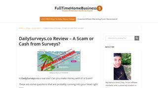 DailySurveys.co Review - A Scam or Cash from Surveys? | Scam ...