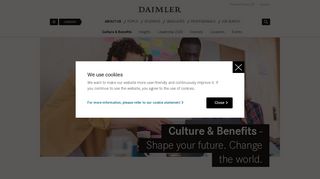 Culture & Benefits | Daimler > Careers > About us > Culture & Benefits