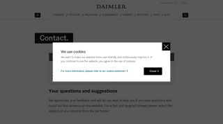 Contact. | Daimler
