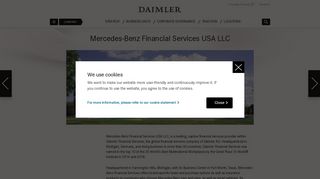 Mercedes-Benz Financial Services USA LLC | Daimler > Company ...