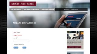 Forgot Password - Daimler Truck Financial