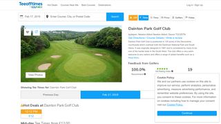 Dainton Park Golf Club Tee Times - Newton Abbot Devon - Teeofftimes