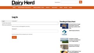 Log in | Dairy Herd Management