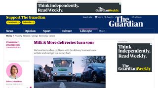 Milk & More deliveries turns sour | Money | The Guardian