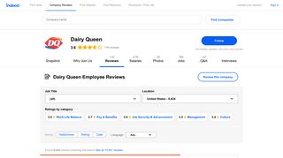 Working at Dairy Queen: 9,307 Reviews | Indeed.com