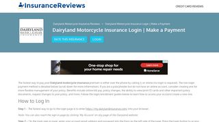 Dairyland Motorcycle Insurance Login | Make a Payment