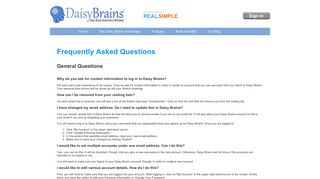 Daisy Brains | Frequently Asked Questions