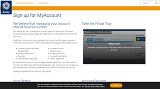 Sign up for MyAccount | Daisy Group