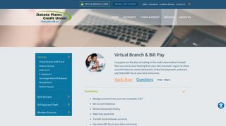 Virtual Branch & Bill Pay - Dakota Plains Credit Union