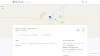 Dakota West Credit Union in Watford City, ND - (800) 411-7590 ...
