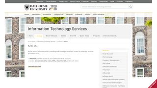 myDal - Information Technology Services - Dalhousie University