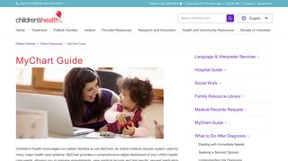 MyChart Guide - Children's Health