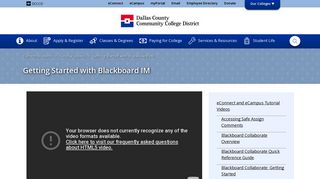 Getting Started with Blackboard IM : Dallas County Community ...