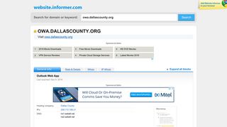 owa.dallascounty.org at WI. Outlook Web App - Website Informer