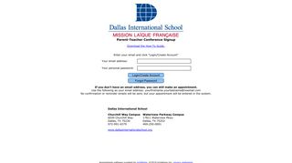 Dallas International School - Appointment System - pickAtime