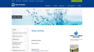 Water Utilities - City of Dallas