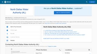 North Dallas Water Authority (AL): Login, Bill Pay, Customer Service ...