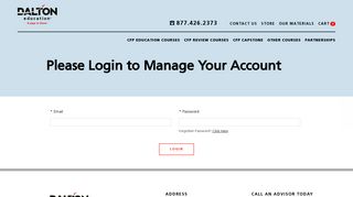 Please Login to Manage Your Account - Dalton Education