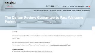 The Dalton Review Guarantee to Pass Welcome ... - Dalton Education