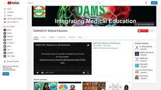DAMSDELHI -Medical Education - YouTube