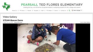 STEAM-Beaver Dams | Pearsall Ted Flores Elementary
