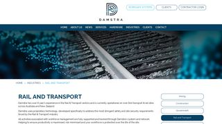 Rail & Transport Workforce Management | Damstra Technology