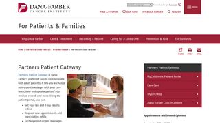 Partners Patient Gateway: Dana-Farber's Adult Patient Portal - Dana ...