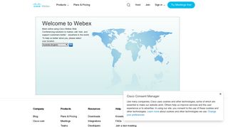Welcome to WebEx