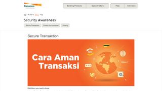 Security Awareness | Danamon Online Banking