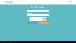 Forgotten Password - Danbro Online Timesheet System