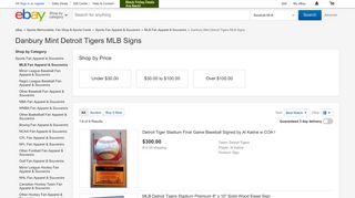 Danbury Mint Detroit Tigers MLB Signs | eBay