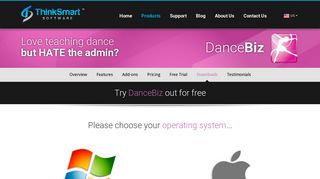 ThinkSmart Software | Products | DanceBiz | Downloads