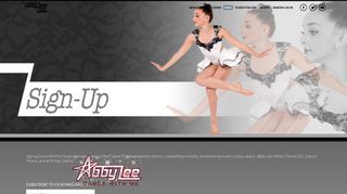 Sign Up! « The Abby Lee Dance Company