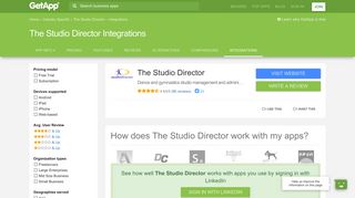 The Studio Director Integrations | GetApp®