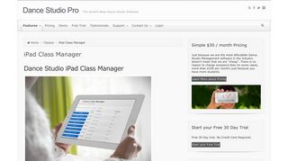 iPad Class Manager | Dance Studio Pro