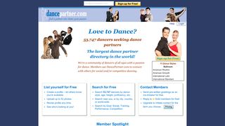 DancePartner.com - Find a dance partner who shares your passion for ...