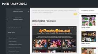 Dancingbear Password – Porn PasswordsZ