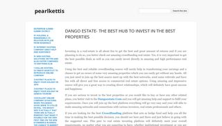 DANGO ESTATE- THE BEST HUB TO INVEST IN THE ... - Google Sites