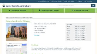 Columbia Public Library – Daniel Boone Regional Library