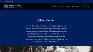 Client Center - Daniel H. Cook Associates Inc.
