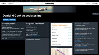 Daniel H Cook Associates Inc: Company Profile - Bloomberg
