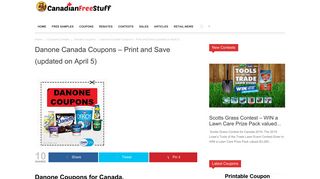Danone Canada Coupons - Printable Savings Available for 2019