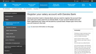 Registering account with Danske Bank