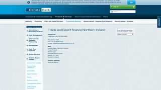 Trade and Export finance Northern Ireland - Danske Bank