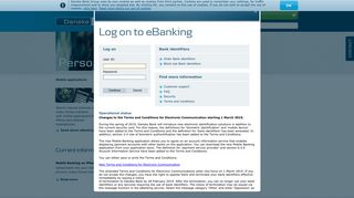 Log on to eBanking - Danske Bank