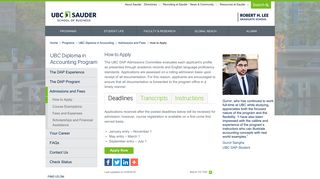 How to Apply | Diploma in Accounting | UBC Sauder School of ...