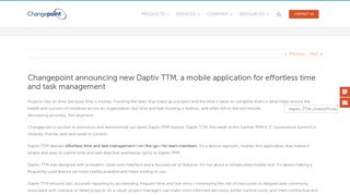 Daptiv PPM's new mobile app for time and tasks | Changepoint