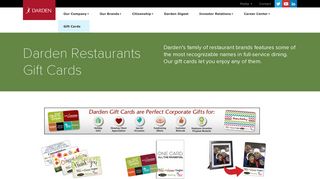 Darden Restaurants Gift Cards | Darden Restaurants