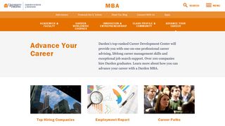 MBA Career Advancement - Darden School of Business - University of ...