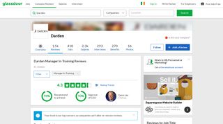 Darden Manager In Training Reviews | Glassdoor.ie